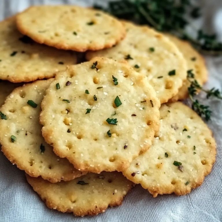 Herbed Chickpea Flour Crackers