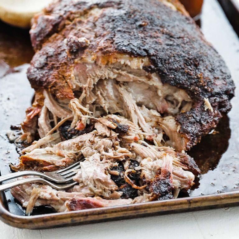 Hickory-Smoked Pulled Pork Shoulder