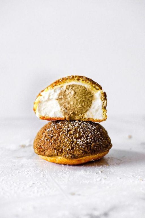 Hojicha Roasted Tea Cream Puffs