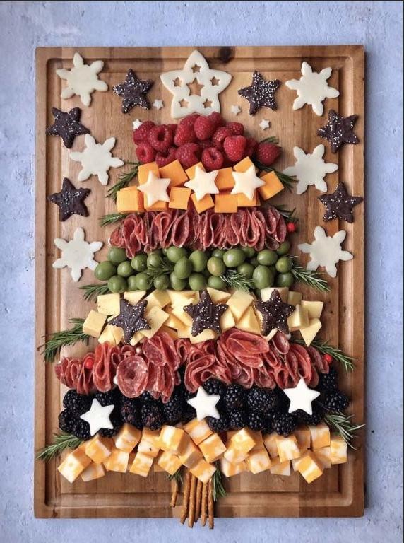 Holiday-Themed Charcuterie Platter
