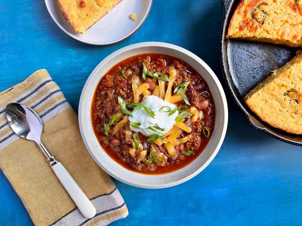 Homemade Chili with Cornbread