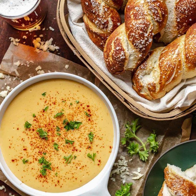 Homemade Pretzels with Beer Cheese Dip