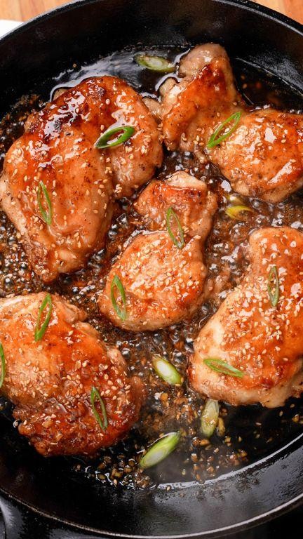 Honey Garlic Chicken Thighs