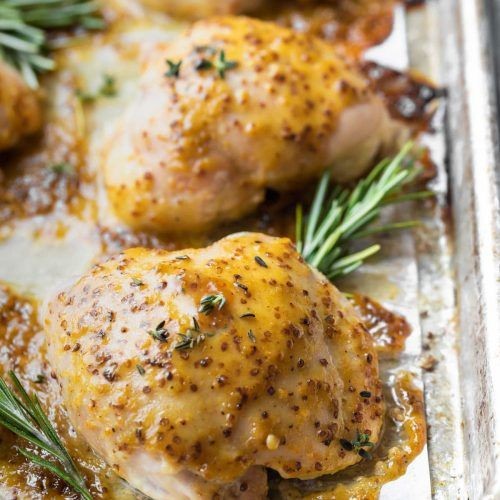 Honey Mustard Glazed Chicken Thighs and Legs