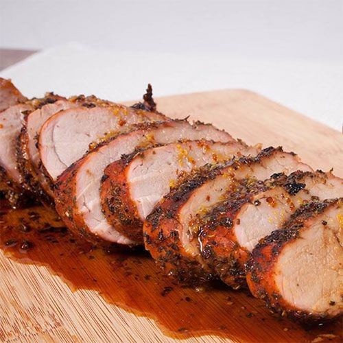 Honey Mustard Glazed Pork Sirloin Roast