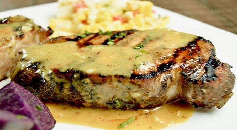 Honey Mustard Glazed Top Round Steak
