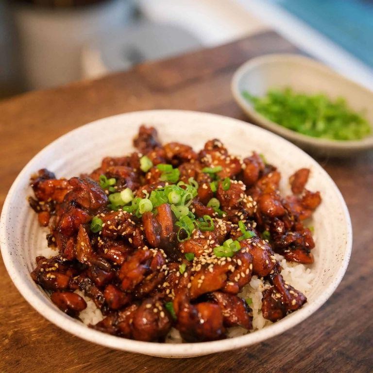 Honey Soy Glazed Chicken Rice Bowl