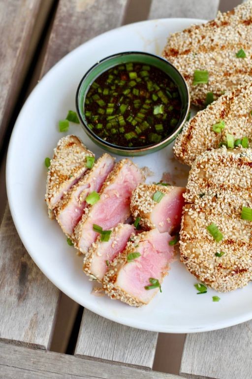 Honey-Sesame Grilled Tuna Steak
