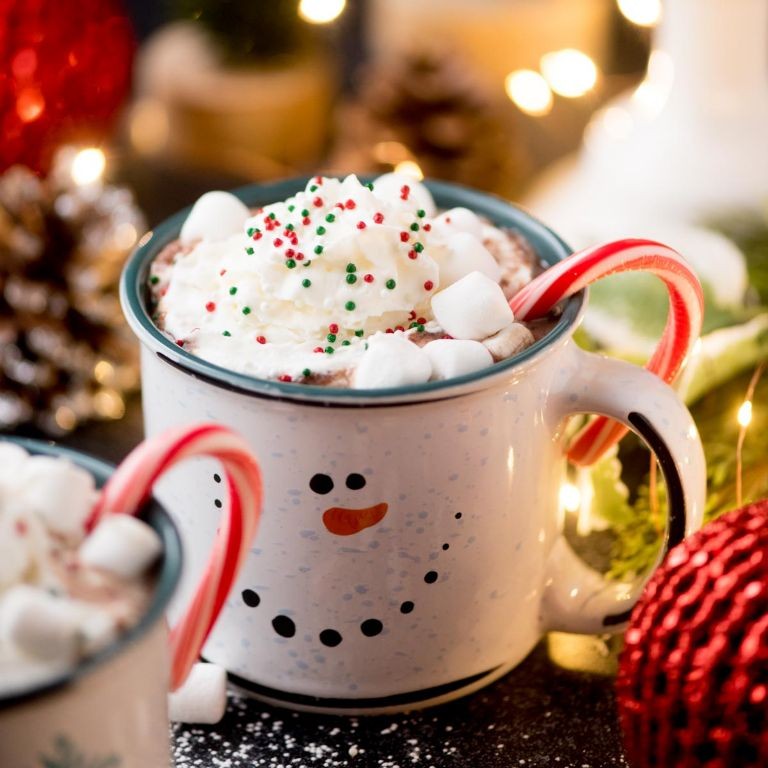 Hot Cocoa Margarita with Marshmallow Topping