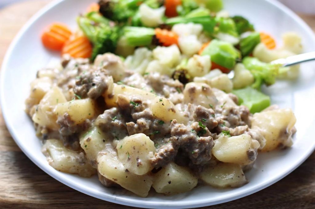 Instant Pot Potato and Mushroom Casserole