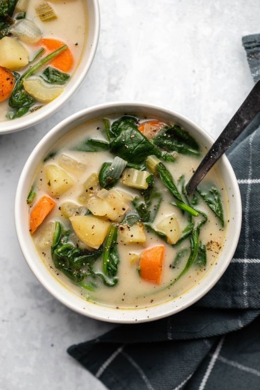 Instant Pot Potato and Spinach Stew