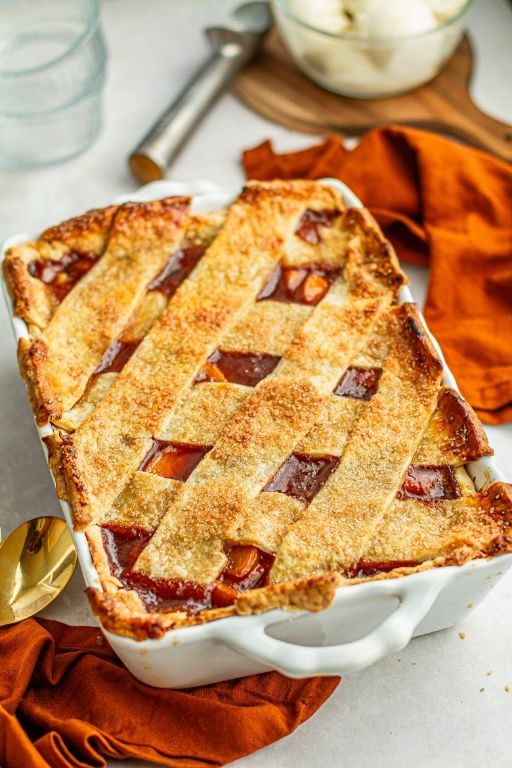 Jack Daniels Bourbon Peach Cobbler