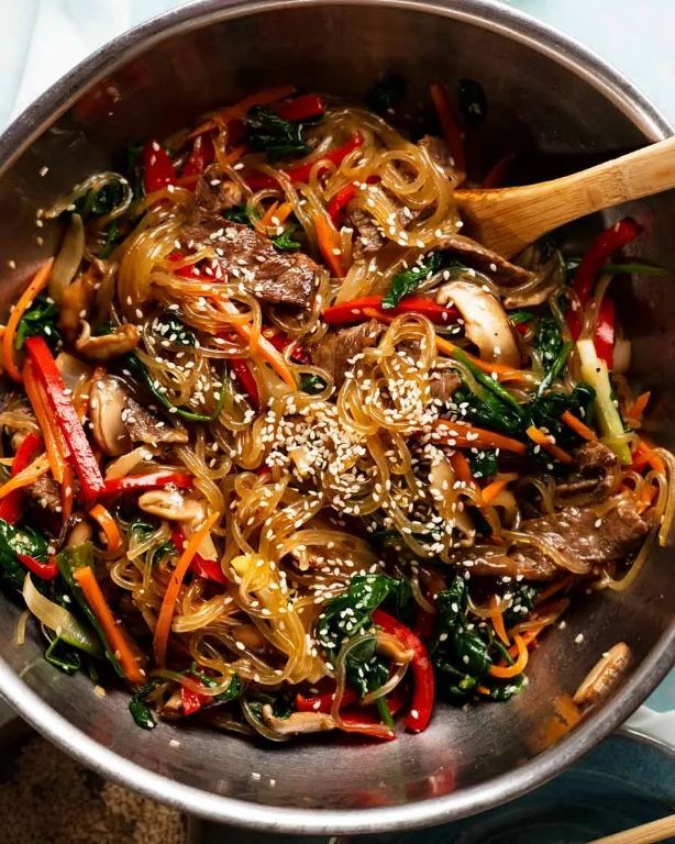 Japchae (Stir-Fried Glass Noodles)