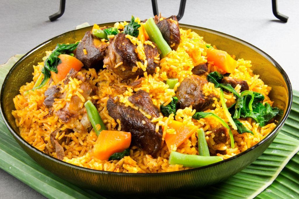 Jollof Rice with Lamb and Raisins