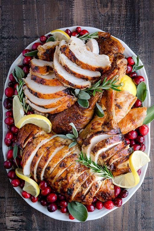 Juicy Lemon Pepper Roasted Turkey Breast