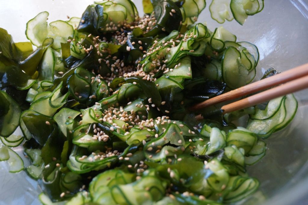 Kelp and Cucumber Sunomono