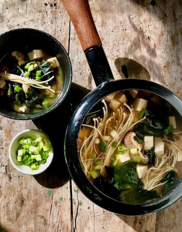 Kelp and Mushroom Miso Soup