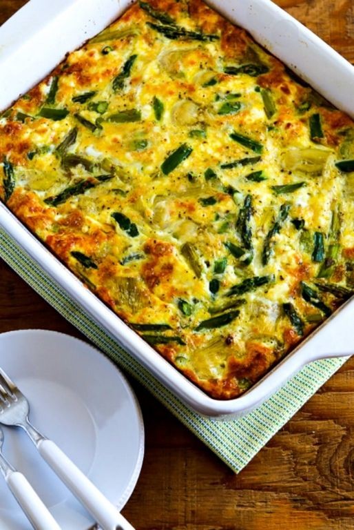 Keto Asparagus and Egg Breakfast Bake
