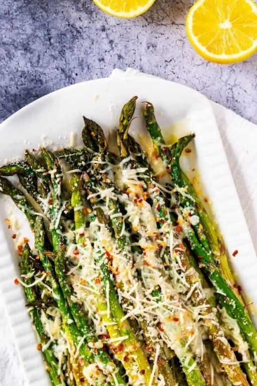 Keto Asparagus with Parmesan Cheese