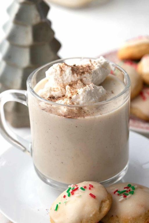 Keto Eggnog with Whipped Cream