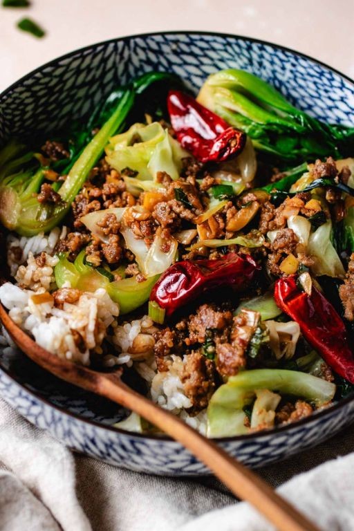 Keto Ground Pork and Cabbage Stir-Fry