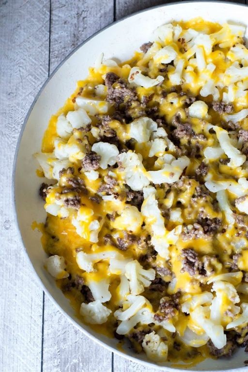 Keto Ground Pork and Cauliflower Hash