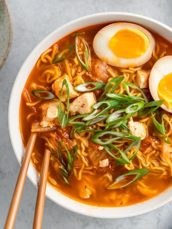 Kimchi Ramen with Tofu