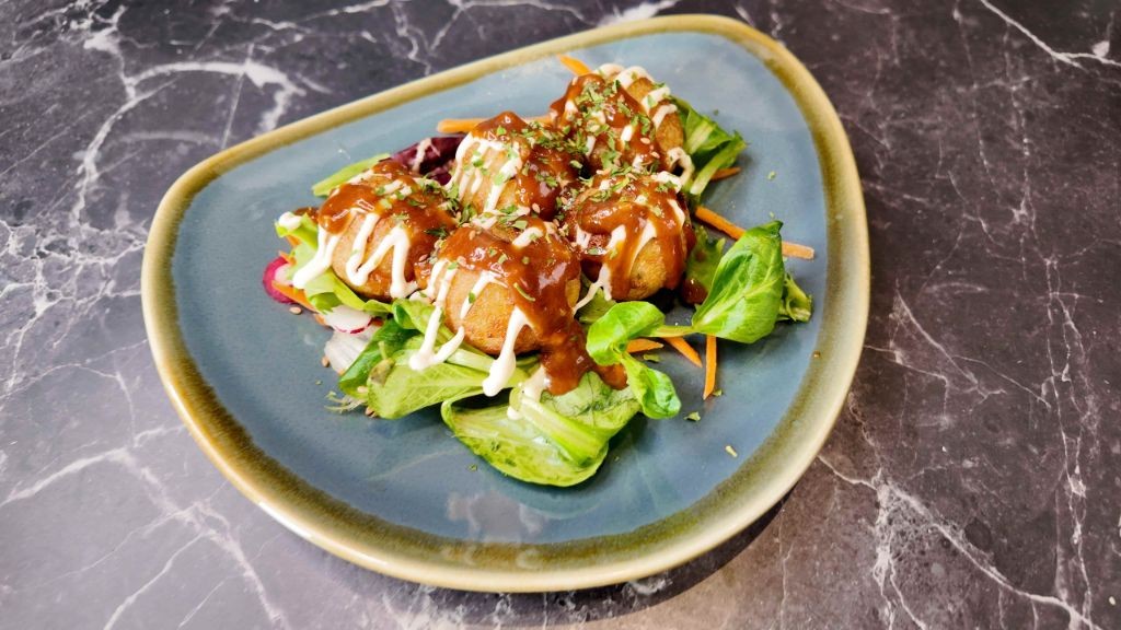 Kimchi Takoyaki with a Korean Twist