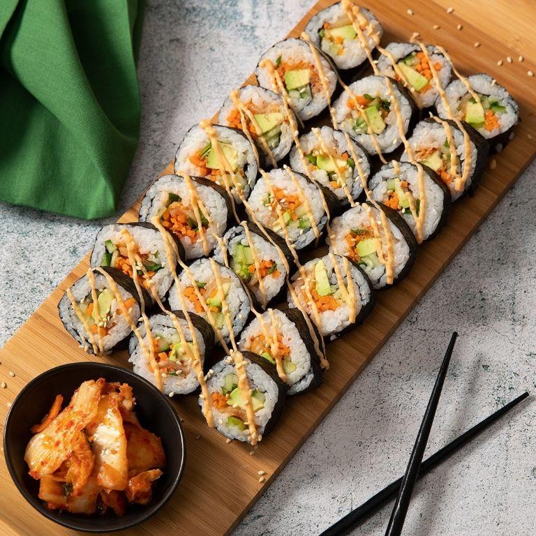 Kimchi and Tofu Sushi