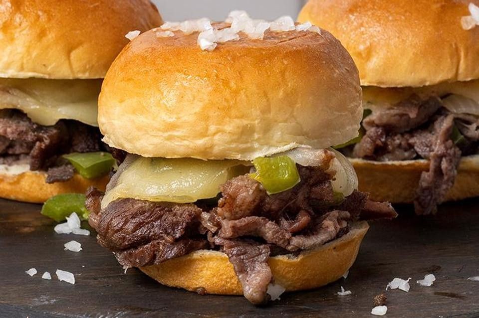 King Hawaiian Roll Philly Cheesesteak Sliders