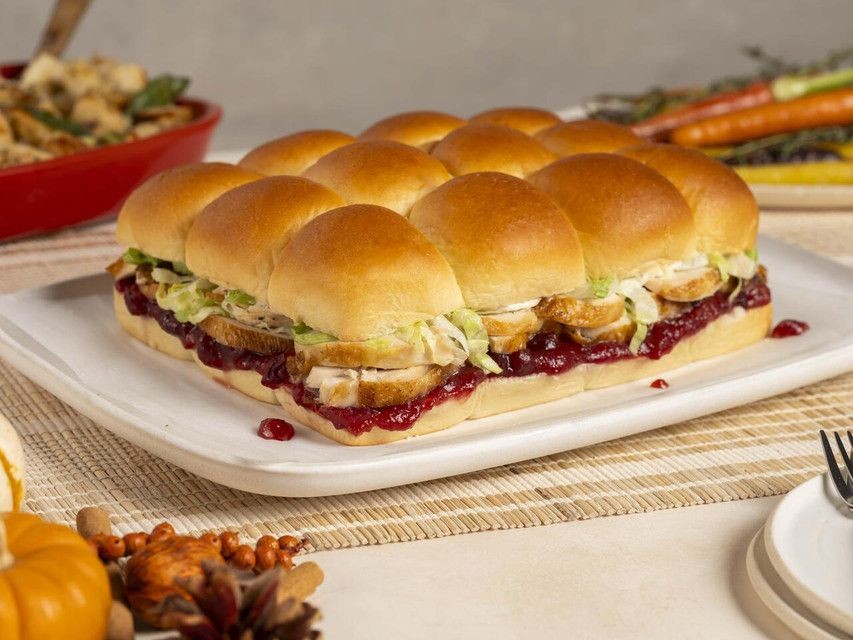 King Hawaiian Roll Turkey and Cranberry Sandwiches