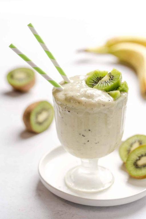 Kiwi Banana Almond Milk Shake