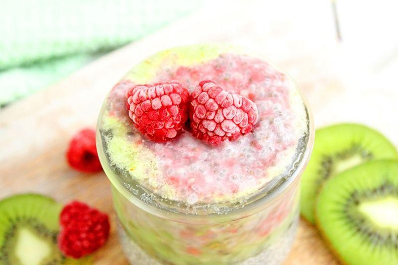 Kiwi Raspberry Chia Infusion