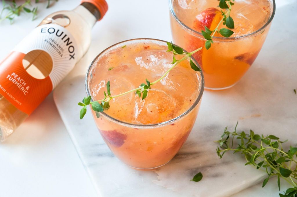 Kombucha Peach Refresher