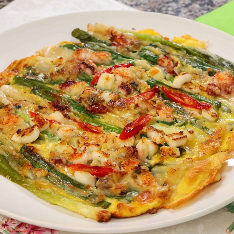 Korean Seafood Pancake (Haemul Jeon)
