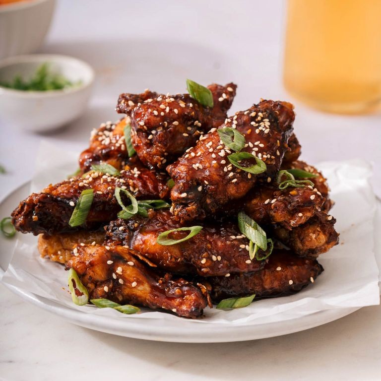 Korean Soy Garlic Chicken Wings
