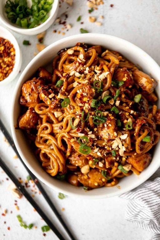 Kung Pao Chicken Noodle Bowl