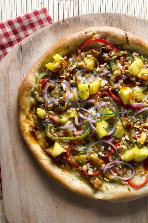Kung Pao Chicken Pizza