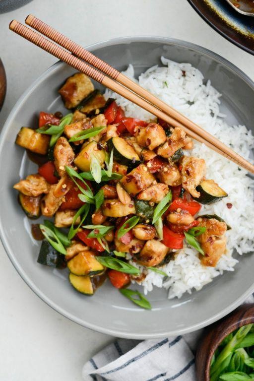Kung Pao Chicken with Zucchini