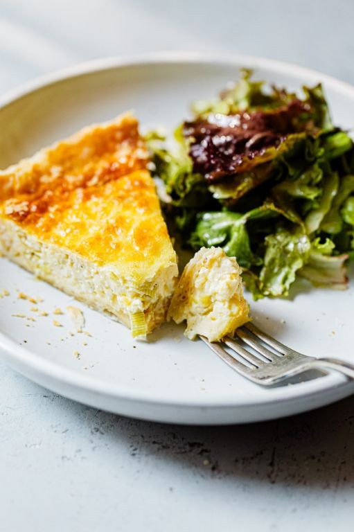 Leek and Gruyère Quiche