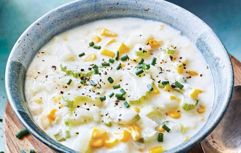 Leek and Sweet Corn Chowder