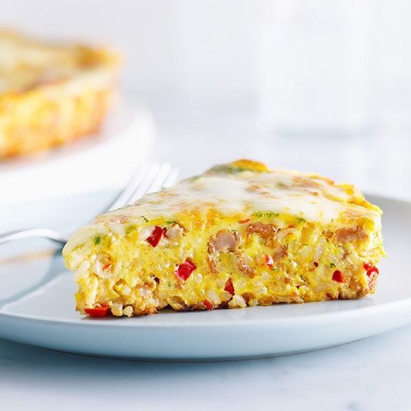Leftover Spanish Rice Frittata