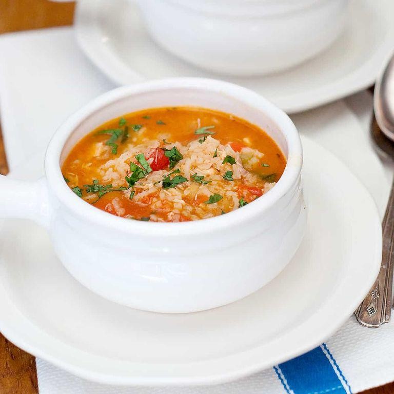 Leftover Spanish Rice Soup