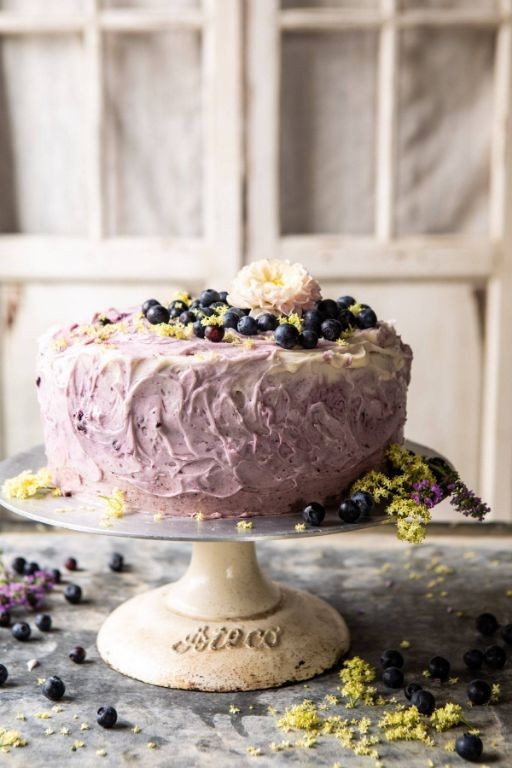 Lemon Blueberry Birthday Cake