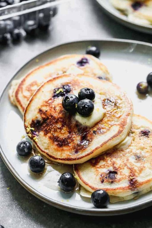 Lemon Blueberry Pancakes