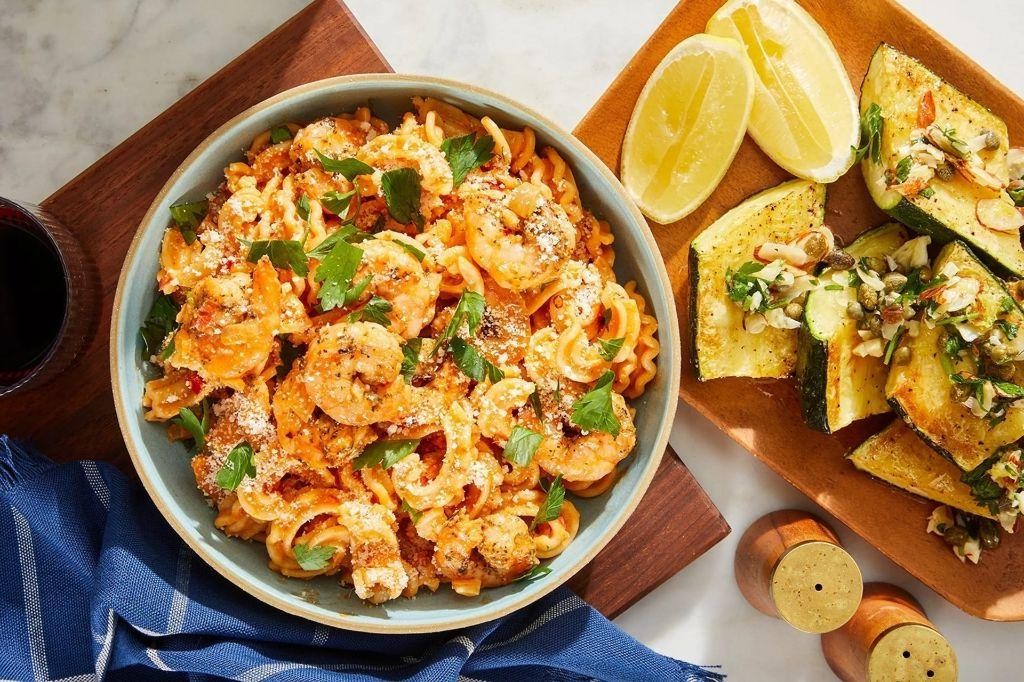 Lemon Butter Shrimp Cascatelli