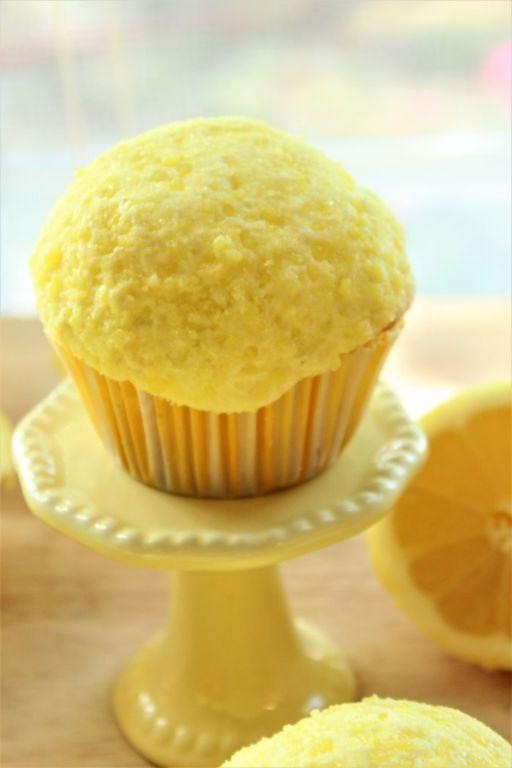 Lemon Drop Cupcakes with Citrus Glaze