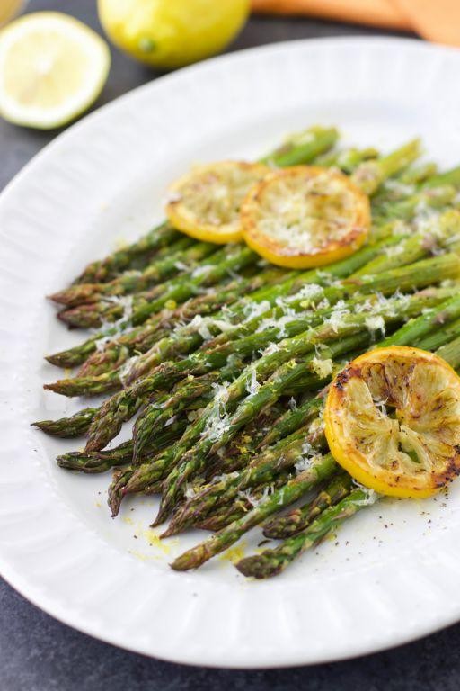 Lemon Garlic Roasted Asparagus