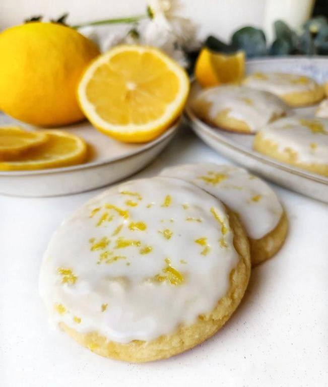 Lemon Glazed Sugar Cookies