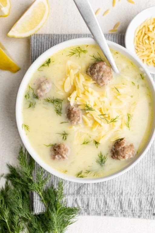 Lemon Orzo Greek Wedding Soup